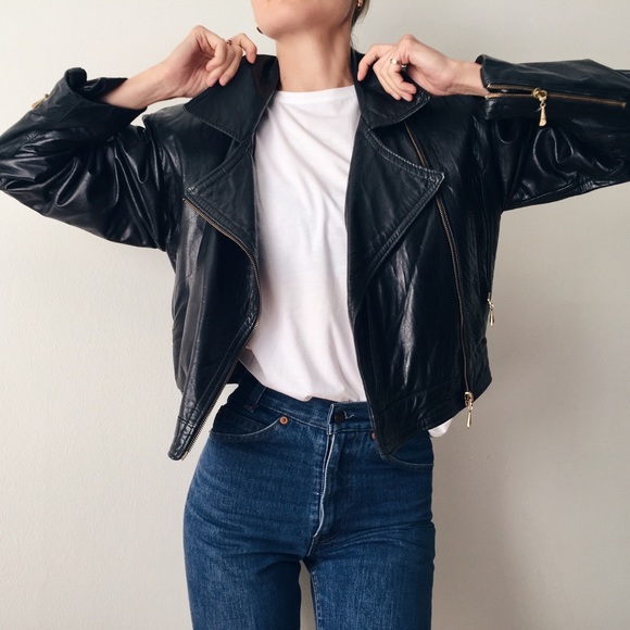 Vintage Leather Jacket - Picture 2 of 9